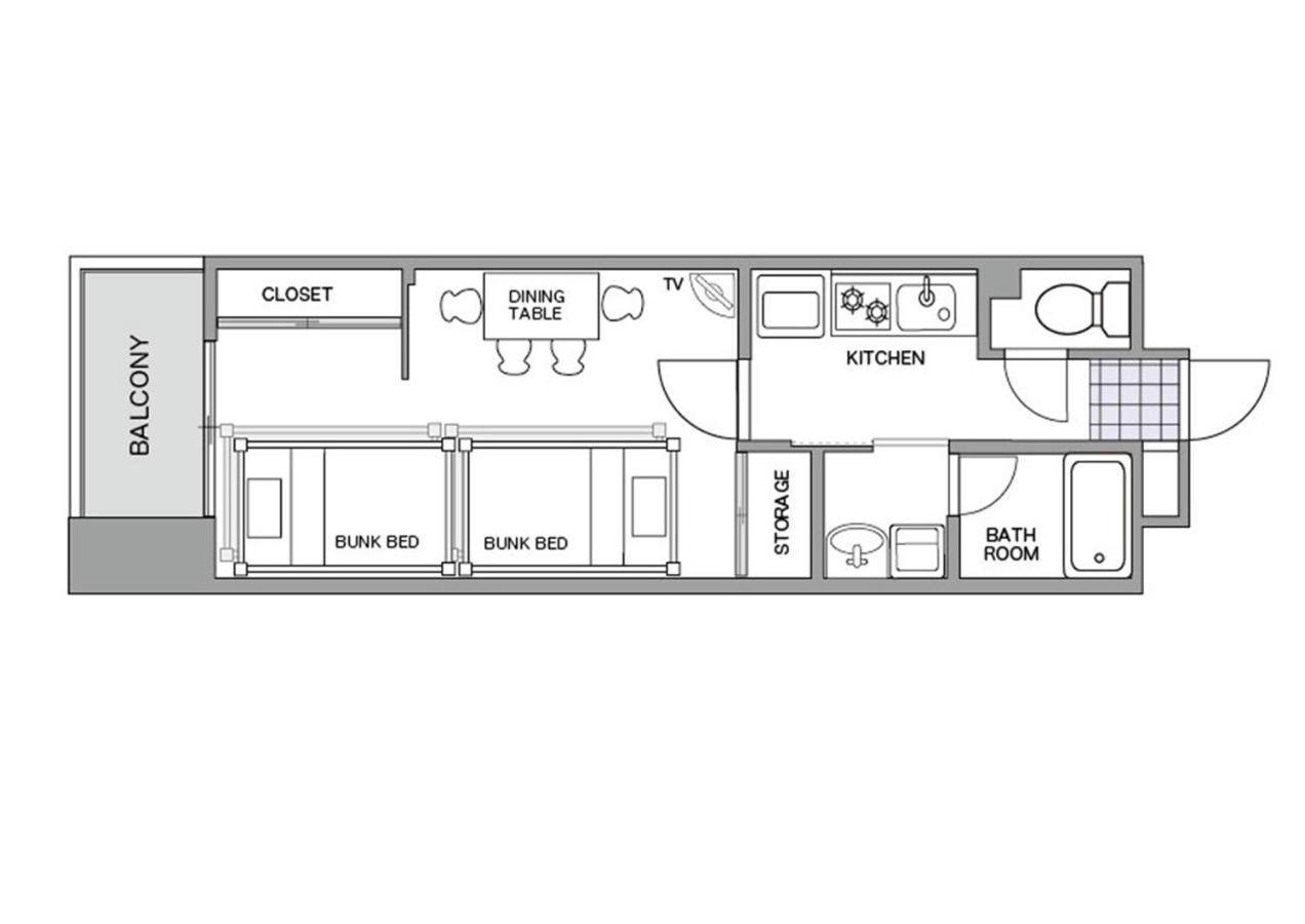 Chiyo Apartment Fukuoka  Eksteriør bilde